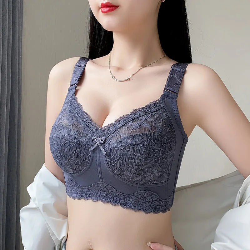 Wireless Large Size Lifting & Supportive Bra for Women Anti-Sag Adjustable Slimming Comfort 75 80 85 90 95 B C D E F