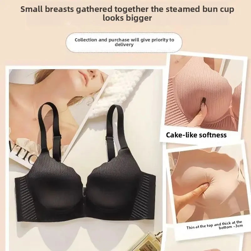 2026 New Push Up Bra for Small Chest  Ultra Thick 6CM Padded No Steel Ring Comfortable & Sexy Lift Lingerie for Flat Chest Women
