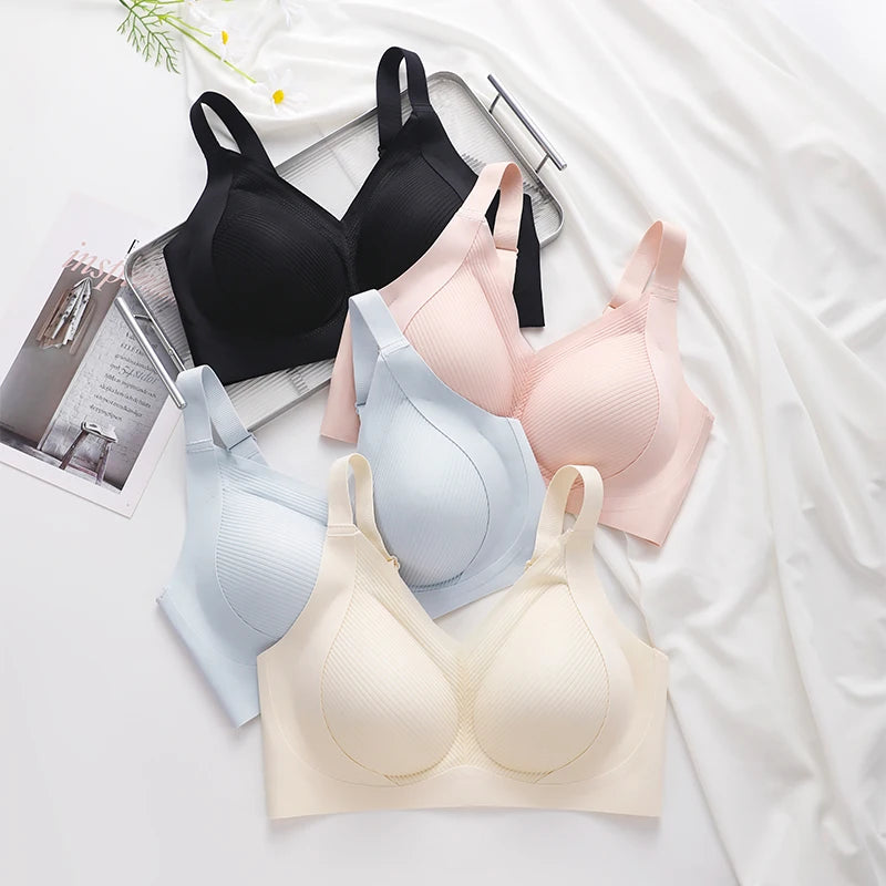 Push-up Bras High Quality Women's Bras Unwired Bra for Woman Sexy Lingerie Sporty Woman Top Plus Size Bra Sports Seamless Ladies