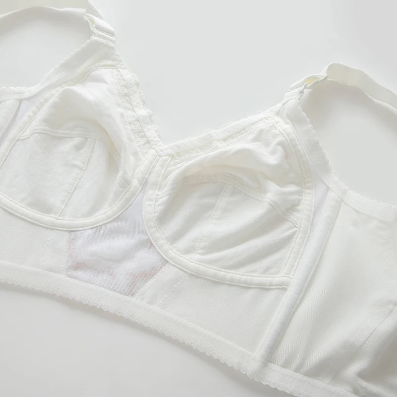 Wire Free Women's Full Coverage Non-Foam Lace Bra 34 36 38 40 42 B C D E F