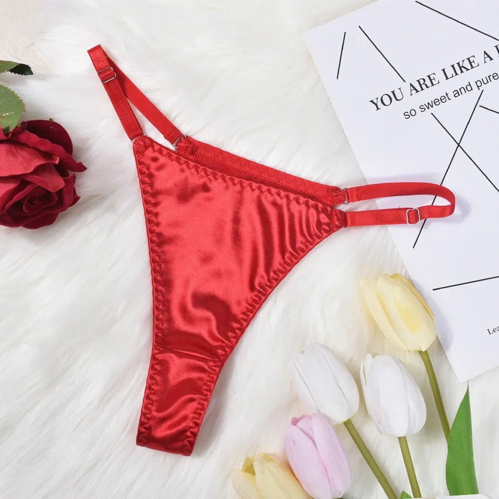 Hot Sexy Lingerie Women's Erotic Lace Satin Sexy Bodysuit Women's Bow Sleepwear Sexy Bra Panties Set Babydoll Exotic Pajamas
