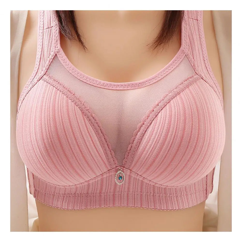 Women Seamless Wireless Bra Solid Color Bra with Chest Pad Traceless Breathable Wide Shoulder Strap Push-up Bra Sexy Ladies Bras