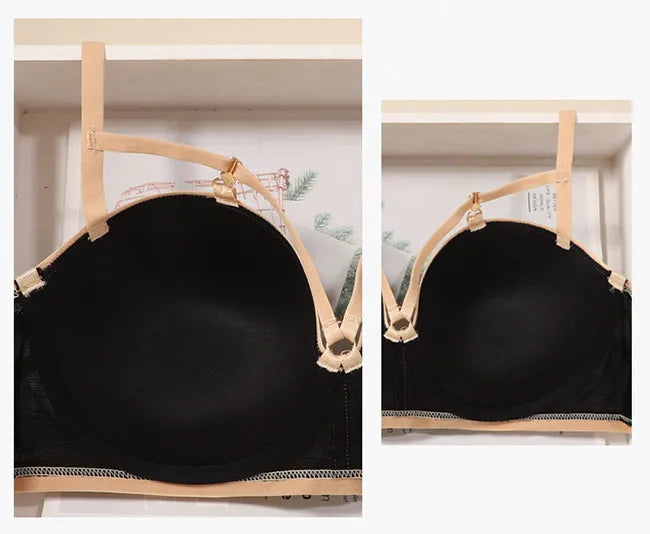 Functional Big Boobs Push Up Bra Plus Size Sexy Full Bust Lingerie Lift Support Tummy Control Back Coverage Anti Sagging 32-38