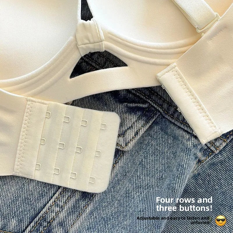 Anti Sagging Bra for Small Breasts, Seamless Wireless Bra with Side Coverage, Breathable Non Padded Bralette