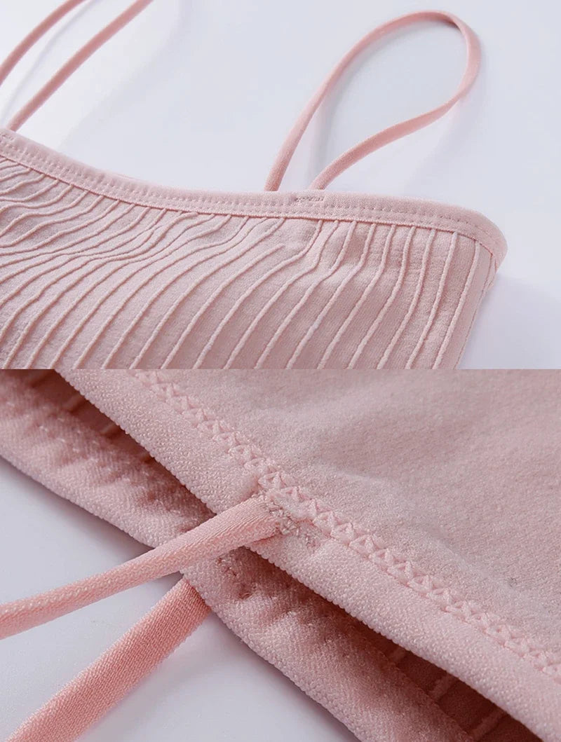 Summer Tube Bras For Women Sexy Seamless Underwear Crop Tops Sexy Lingerie Silky Bandeau Bra Removable Pads Intimates