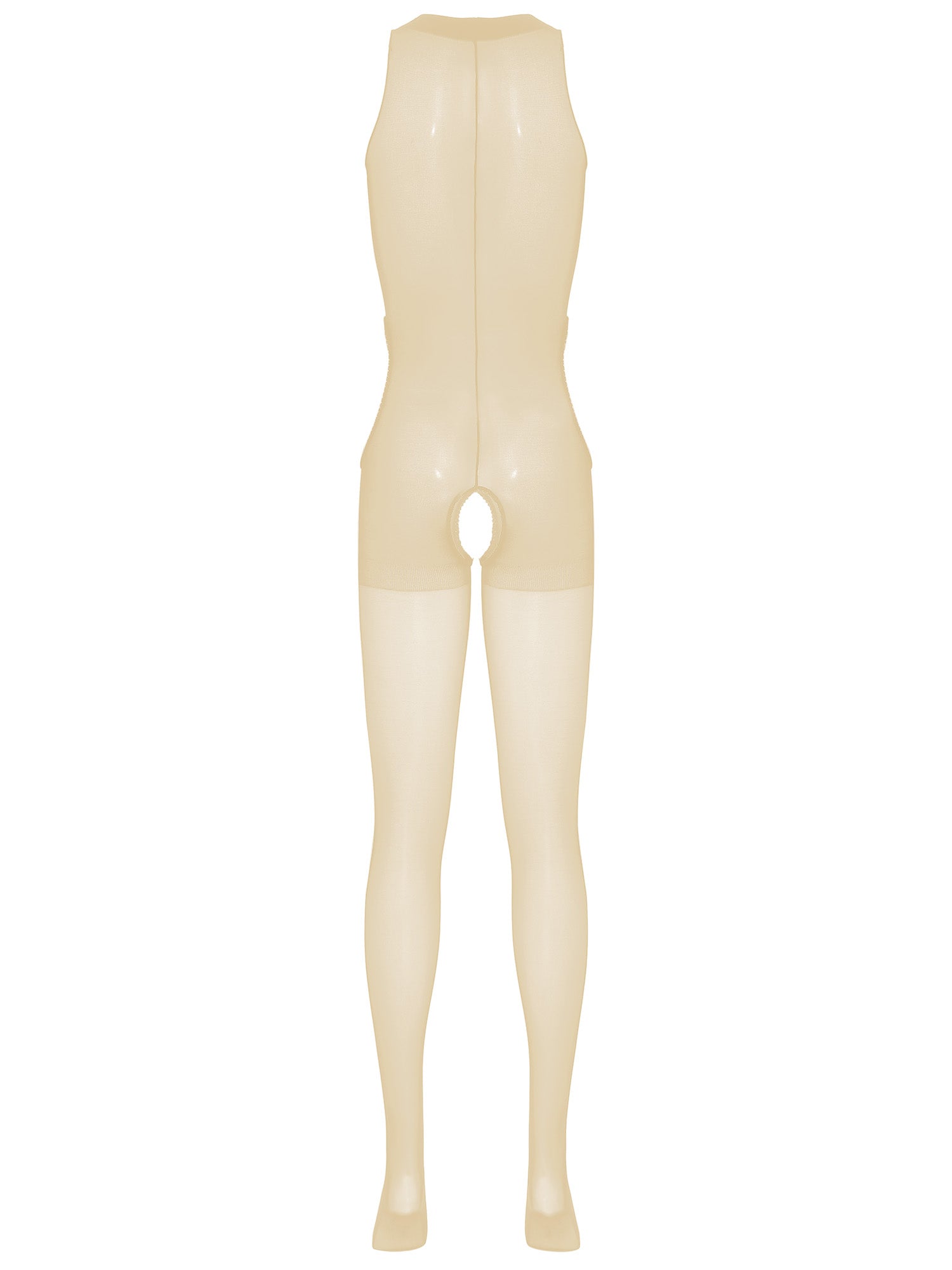Women's Sexy Jumpsuit Bodystocking Ice Silky Smooth Nylon Sheer Exotic Teddies Crotchless Bodysuits Shapewear Lingerie Nightwear