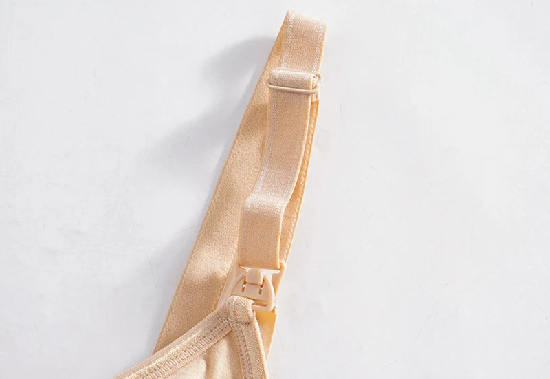 Wireless Maternity Bra Front Open Gather Together Prevent Sagging Seamless 3D Breathable Comfortable Breastfeeding Bras Push Up