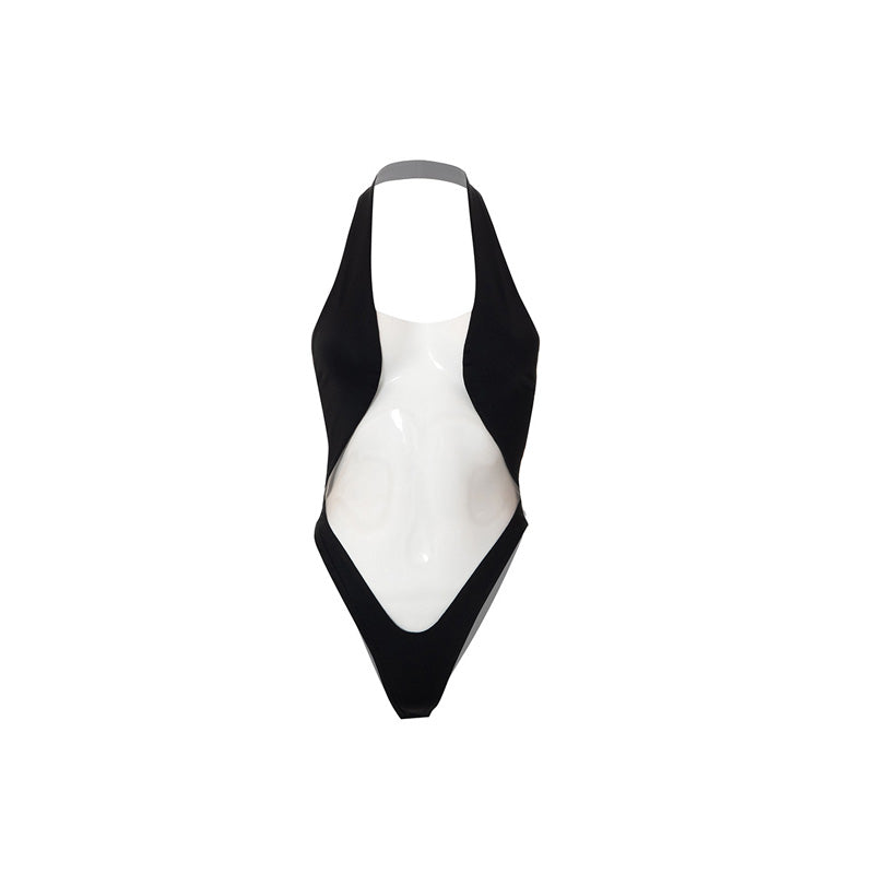 Sheer Sexy Bodysuit Lingerie Sleeveless One-Pieces Body Feminino Neck-Mounted Corset Top Summer Fashion Trends Women Clothing