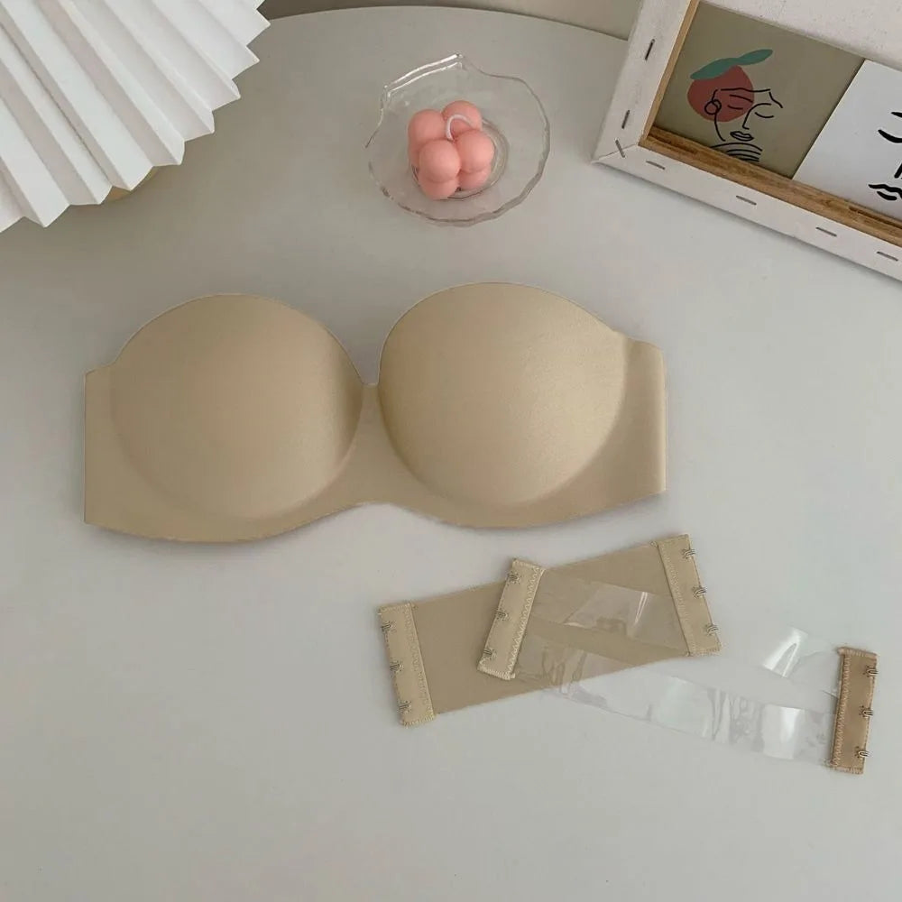Beauty Back With Extension Belt NO Steel Ring Invisible Bra Without Straps Bralette Women Bras Sexy Strapless Bra Chest Wrap