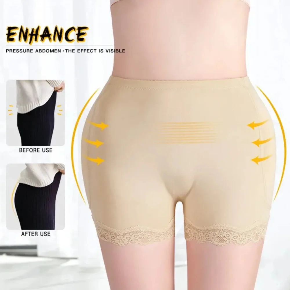 Shapewear Women Seamless Lace Trim Padded Push Up Butt Lifter Panties Shapewear Body Shaper Women Underwear Accessories 1PC