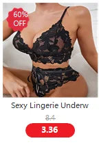 Langerie Sexy Lingerie Porno Suit Woman Lace Embroidery Underwear Women Bow Tie Push Up Bra Briefs Outfit lenceria sensual mujer