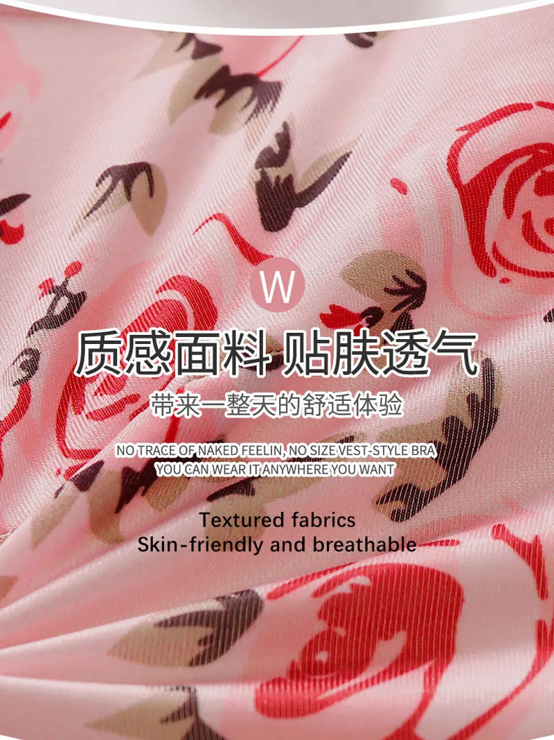 Seamless Sexy Bra For Women Push Up Thin Bras Wire Free Lingerie 3/4 Cup Bralette Underwear Breathable Front Closure Brassiere