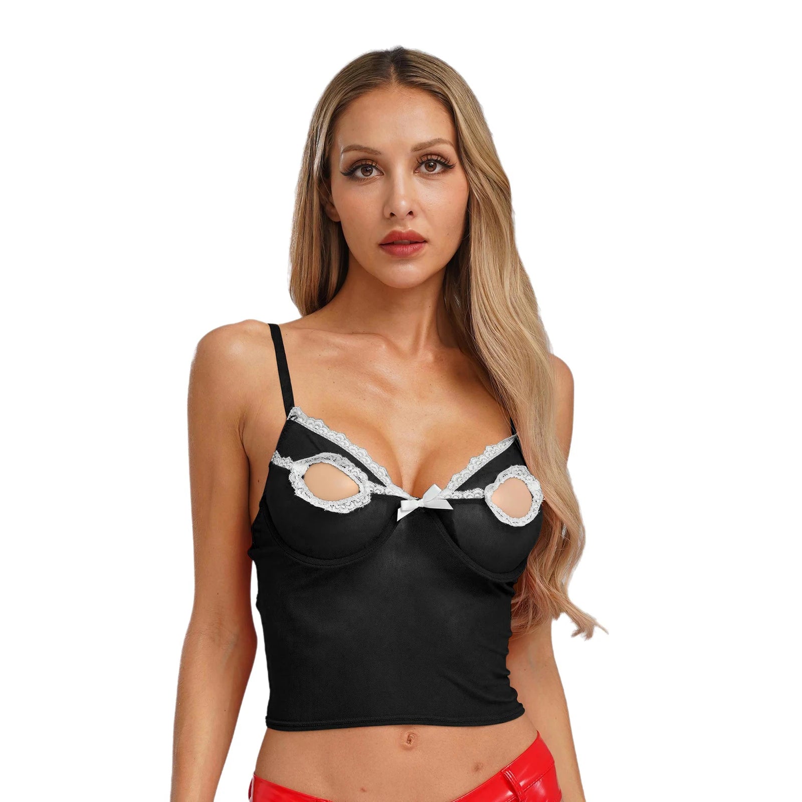 Women Bare Breast Exposed Cut Out Lace Bra Exotic Lingerie Porno Open Cup Bra Hollow Out Pad-free Underwired Brassier Vest Tops