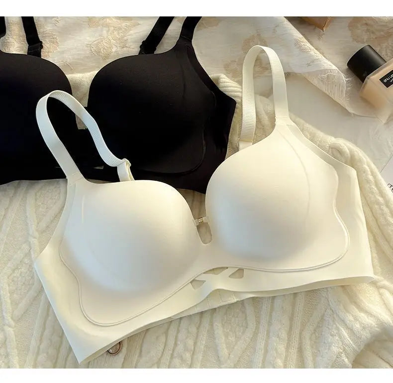 Push Up Bras for Small Chest  Invisible Skin Tone Plunge Bra with Lift No Show Coverage Comfortable Minimizer Strapless Adhesive