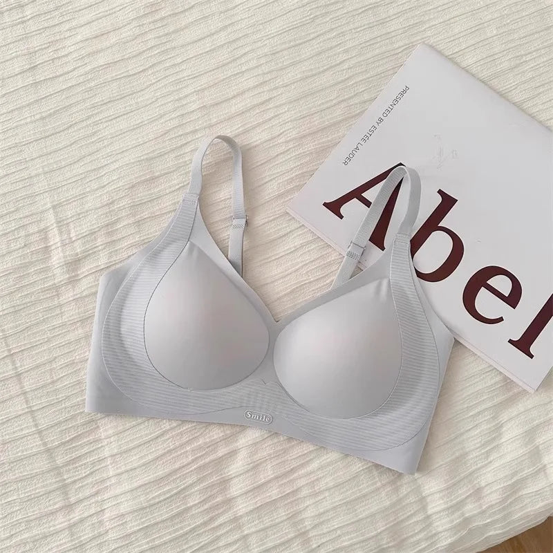 Seamless Wireless Bra Women Push-Up Gel Support Anti-Sagging Bralette Side Coverage Lift Comfort Bras Small Chest No Underwire