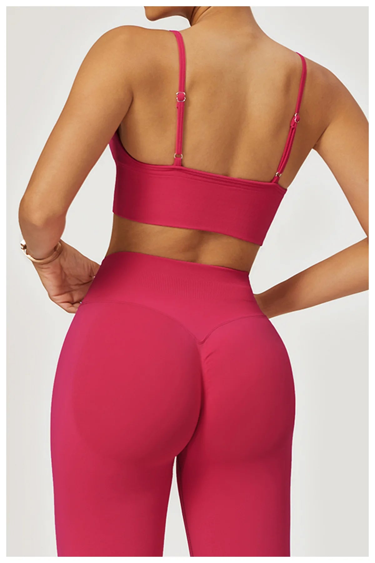 HBC Seamless Sports Bras for Women Fitness Yoga Bras With Removable Pads Adjustable Straps Gym Vest Top Bra Running Crop Top