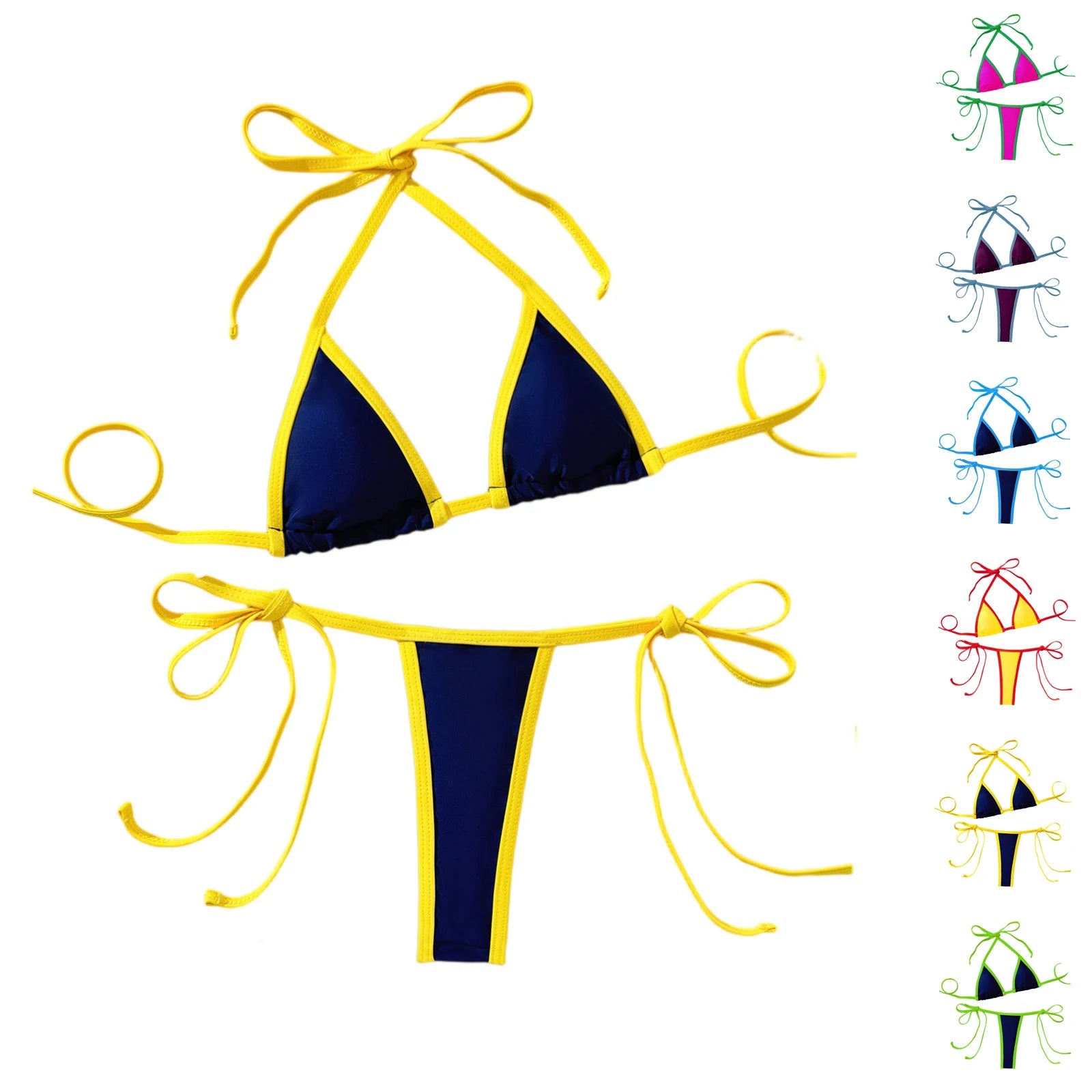 New Triangle Top Swimwear Women Bathing Suit Micro Bikini Thong Swimsuit Two Piece Swimming Costumes Brazilian Biquinis 2026