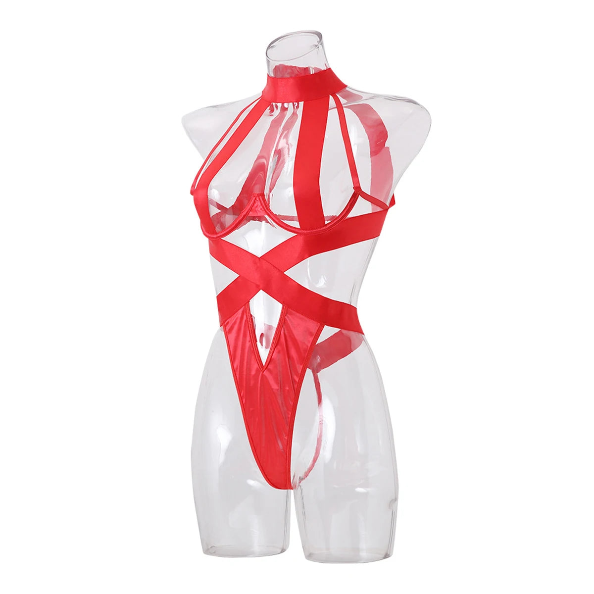 Spicy Girl's Sexy Strap Lingerie Bodysuit  Seductive Erotic Eco-Friendly Packing