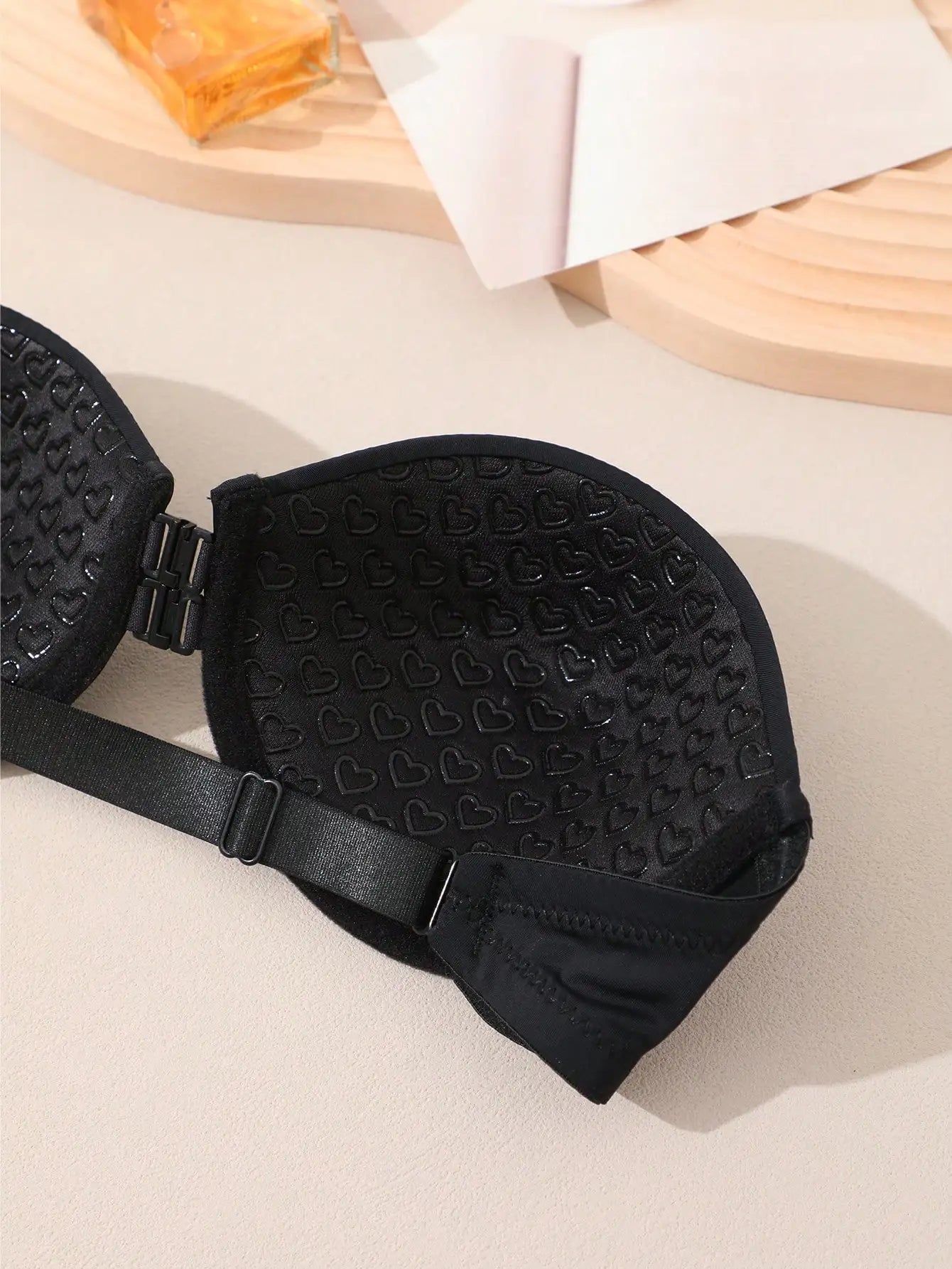 Strapless Bra Front Closure Push Up Bras For Women Heart Pattern Cup Backless Invisible Strapless Underwear Sexy Lingerie