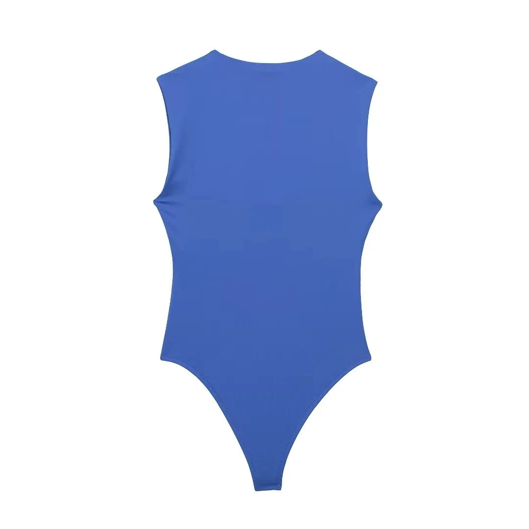 HXAO Black Body Woman Sleeveless White Bodysuit Women Square Neck Summer One Piece Swimsuits Sexy Lingerie Women's Bodysuit