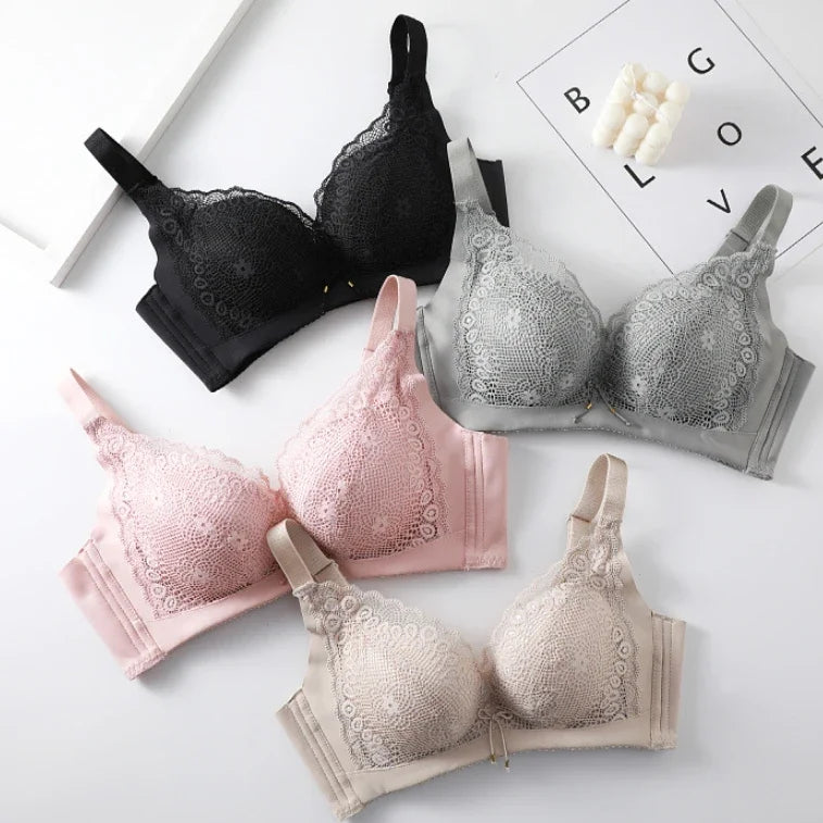 Women's Push-up bra  sexy little lace bra  soft seamless cotton  comfortable gathering Lingerie
