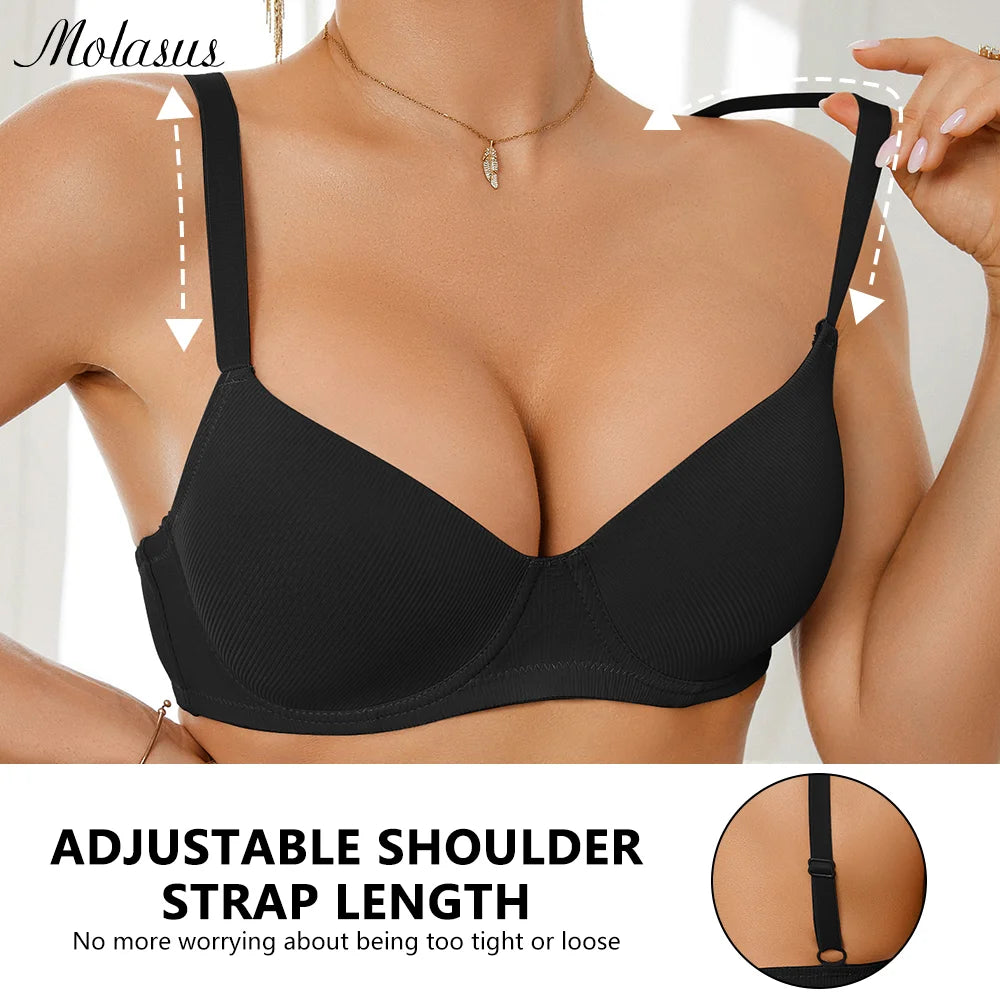 Women Large Bra Push Up Seamless Upper Bralette Summer Bras Plus Size Top Lingerie Underwear B C D Cup Bras