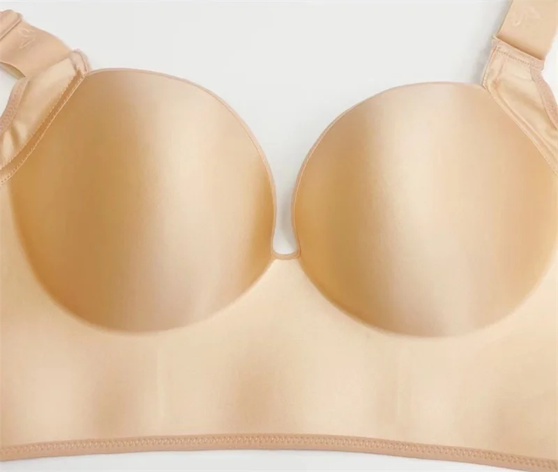 Dimmkof 6 Buckles Hide Back Fat Bra Full Coverage Women Bras Wirefree Smooth Plus Size Push Up Bra Shapers Body Shaper Bras