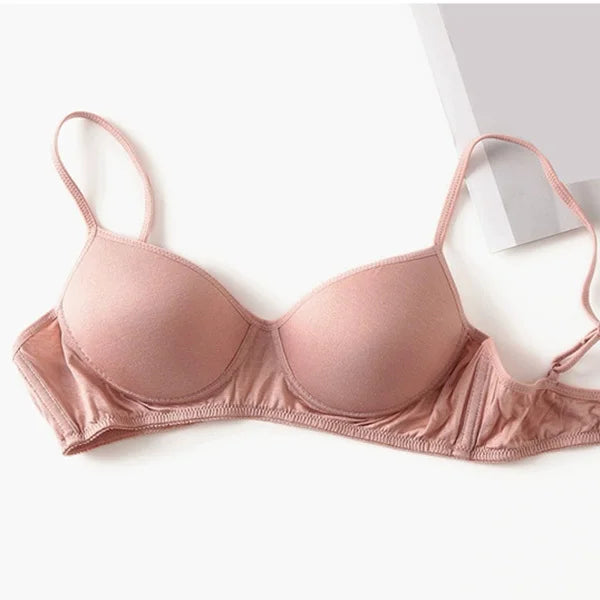 Wireless bra 100% Pure Silk seamless padded bras for women push up bralette bralet bralett Female Underwear Intimates sutyen