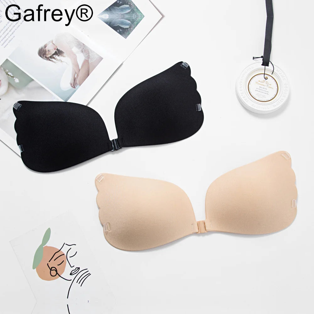 Invisible Strapless Adhesive Stick Bra Strapless Push Up Bras Women Sexy Backless Lingerie Seamless Silicone Bralette Underwear
