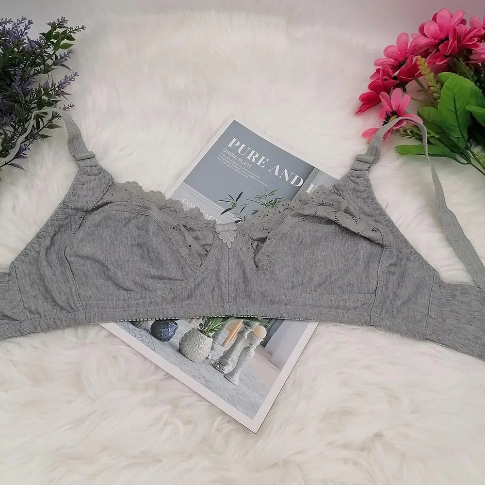 Lace Sexy BraS For Women Wire Free Bras Cotton Thin Brassiere Female Confortable Underwear 75-100 C D Cup C31