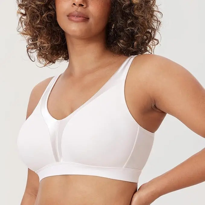 Daily Delimira Women Wireless Bras Underwear Plus Size Full Coverage Smooth Seamless Comfortable Unlined Bra