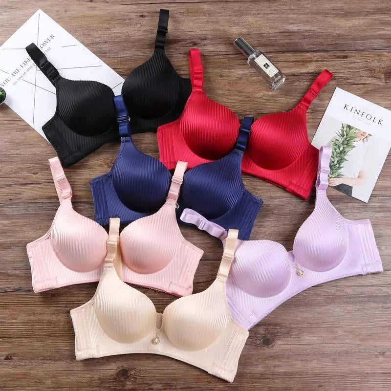 Ultra Push Up Bra with 8cm Lift Pads Wireless Seamless Side Support for Small Chest A Cup Enhancement for Flat Chest Comfortable