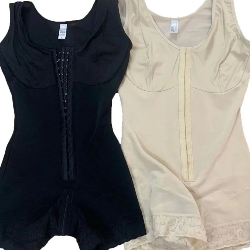 Full Body Shaper High Compression Shapewear Girdle With Brooches Bust For Postpartum Slimming Sheath Belly Fajas Slimming