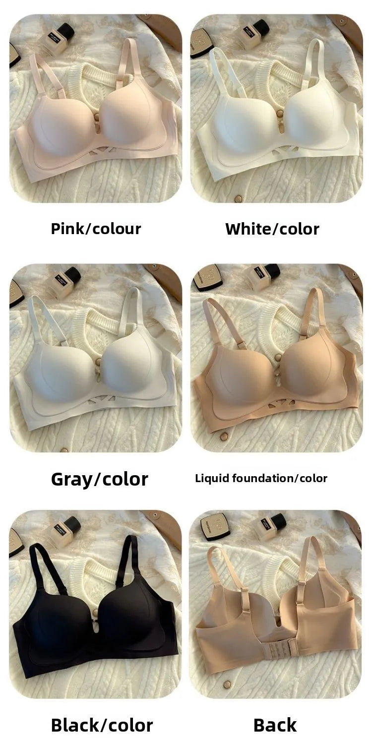 Push Up Bras for Small Chest  Invisible Skin Tone Plunge Bra with Lift No Show Coverage Comfortable Minimizer Strapless Adhesive