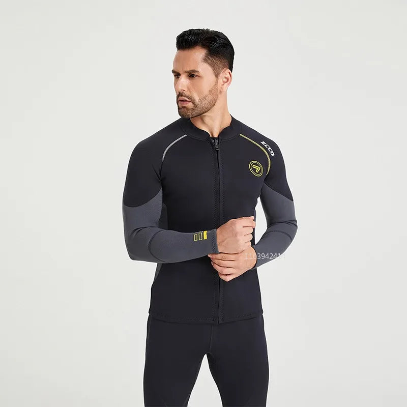 Premium Neoprene Wetsuits for Men 1.5mm/3mm Wetsuit Surf Suits Pant Top One-Piece Swimsuits Wet Suit for Scuba Diving Snorkeling