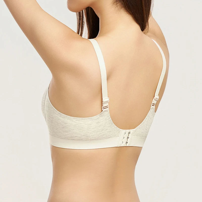 Wireless Push Up Bra Women Soft Breathable Brassiere High Stretch Daily Lingerie