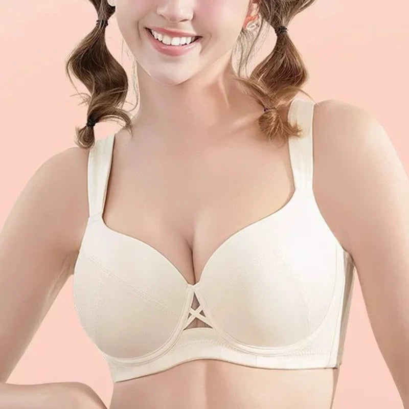 Minimizer Bra For Women Modeled Cup Sexy Push Up Underwire Glossy Fabric Lingerie 32 34 36 38 40 42 44 B C D E F G