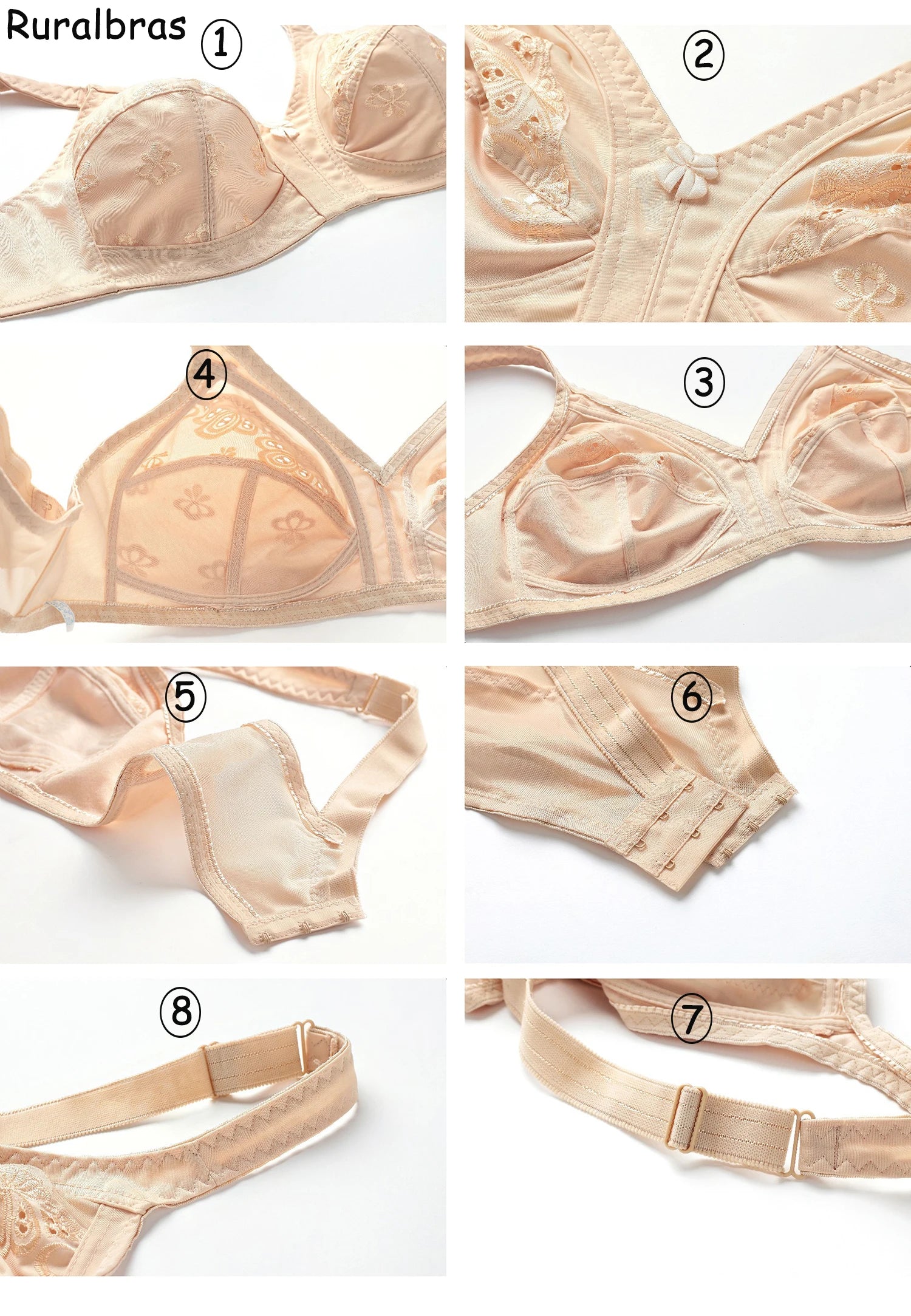 2033 Top push up bras for women seamless wire free bra sexy lace full coverage lingerie 50 48 46 44 42 40 38 36 C D E F G cup bh