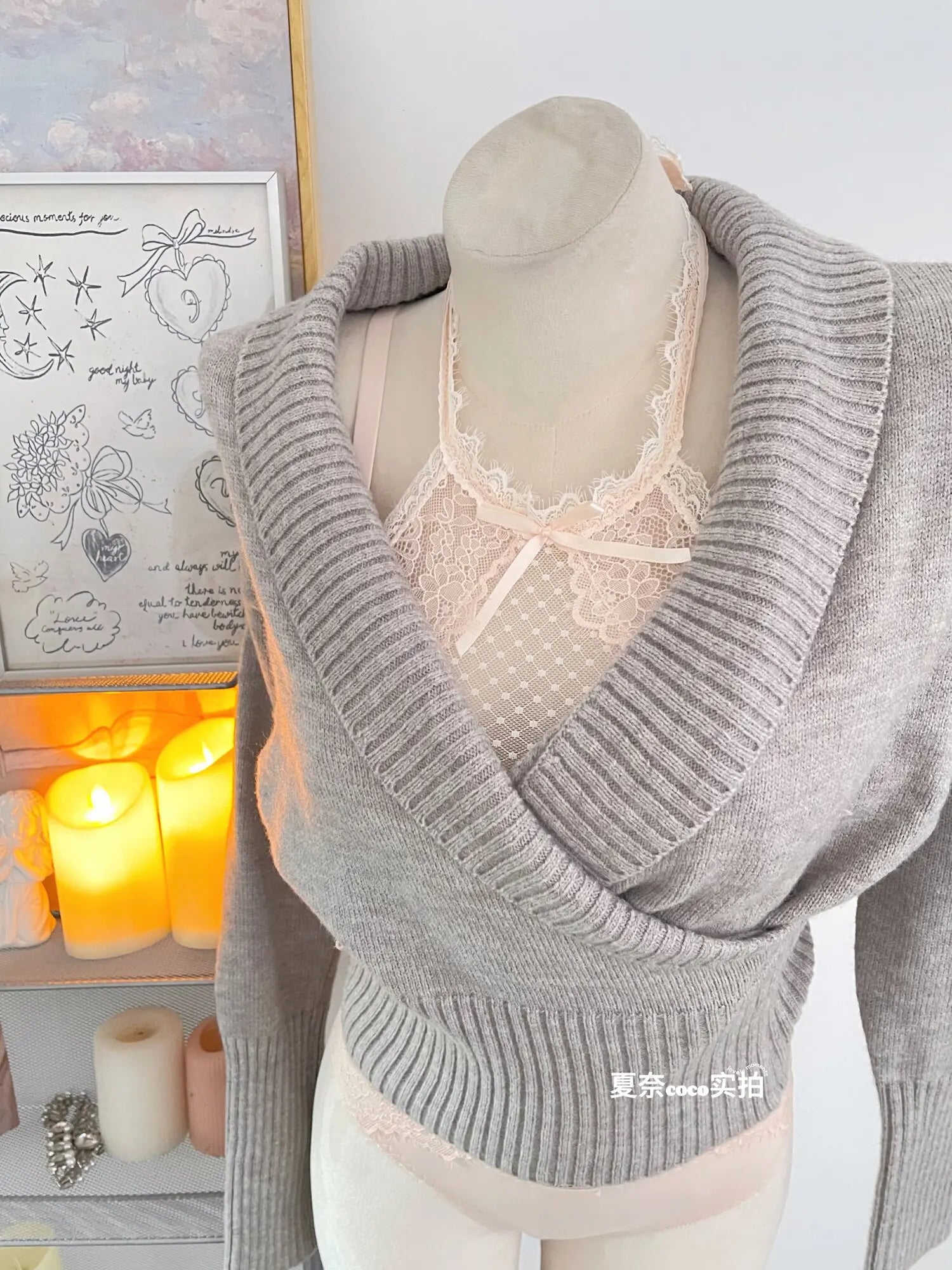 Lace Plunge Bra Push Up Bralette See Through Mesh Lingerie Double Layer Deep V Top Flattering Fit for Petite Bust Everyday Wear