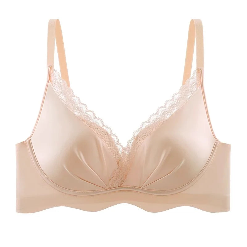 Bralette Dentelle Automne T32-38 - Sans Armatures Anti Écartement pour Petite Poitrine, Ajustable Confort Sexy Soutien-Gorge