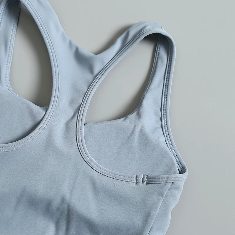 Sports bras and underwear for women in summer new running vest style external wear anti-shock and anti-sagging gym beauty back