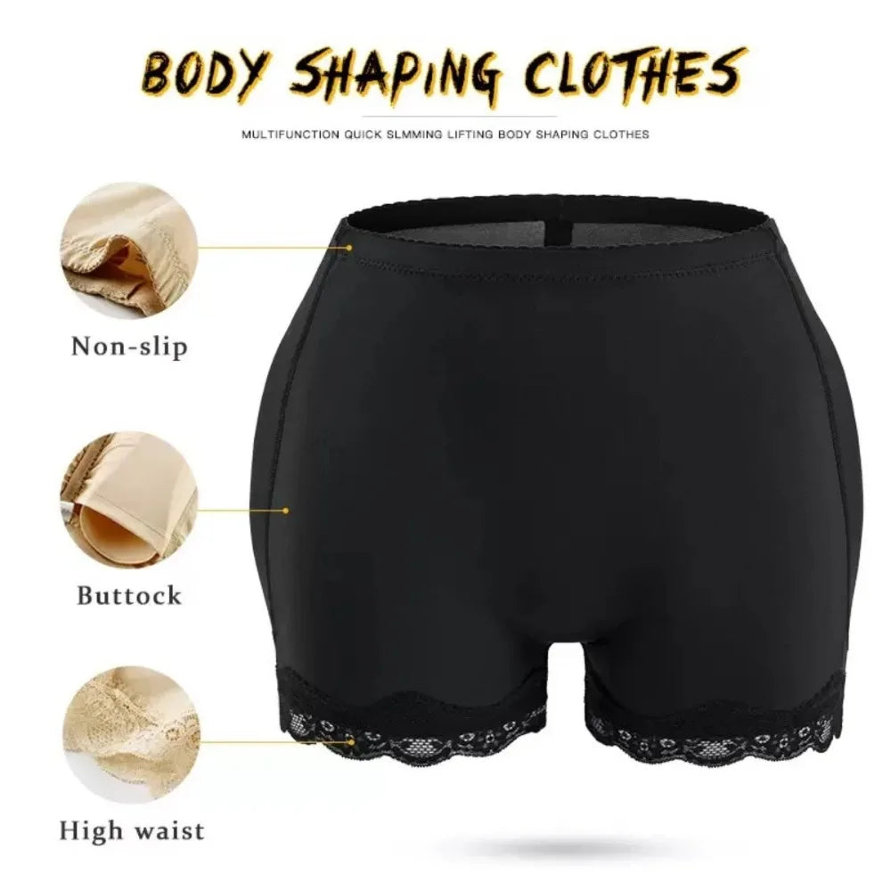 Shapewear Women Seamless Lace Trim Padded Push Up Butt Lifter Panties Shapewear Body Shaper Women Underwear Accessories 1PC