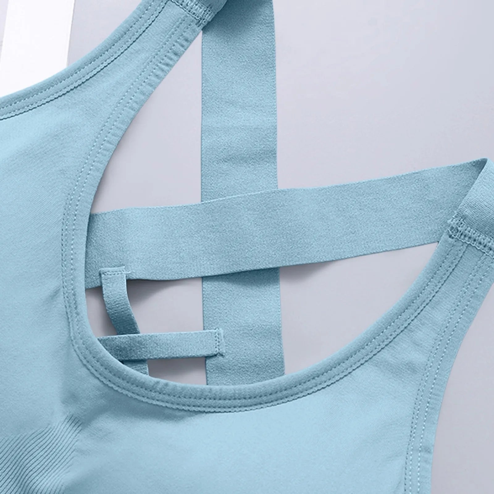 Women'S Sports Bra Cross-Back Design Seamless Design High Elasticity Quick-Drying Suitable All Seasons Fitness And Yoga
