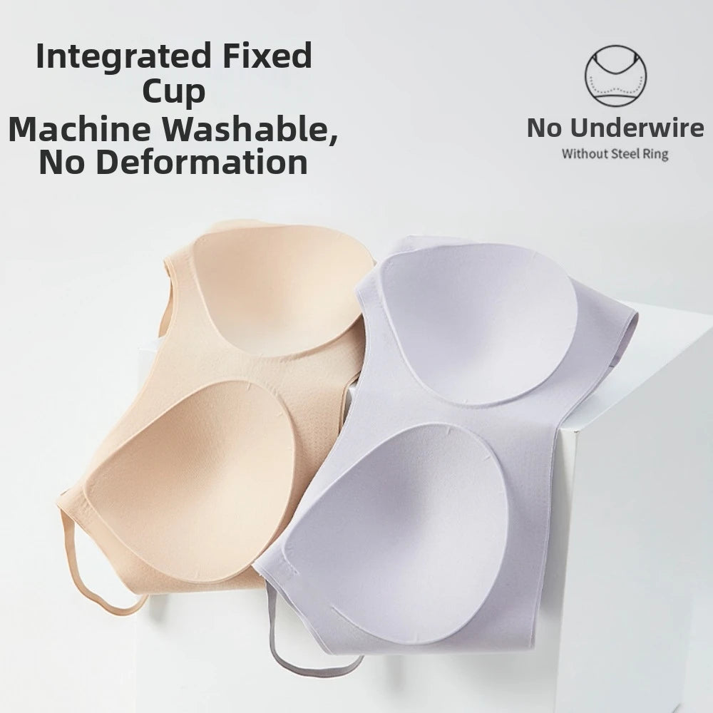 Traceless Wireless U Bra Shockproof Gathered Breasts Seamless Bras Anti-sagging Comfortable Brassiere for Women Daily