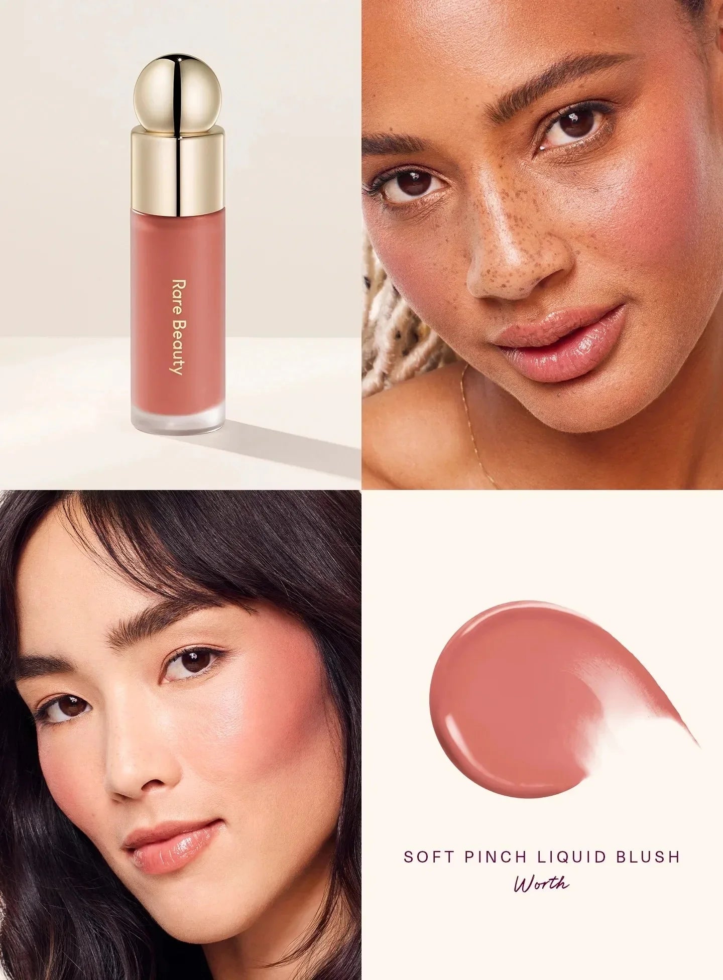 Rare Beauty Happy Sol Always Sunny Bronze contour stick Smooth Natural Smudge-proof Long-lasting Lip Gloss Plumping Maquillaje