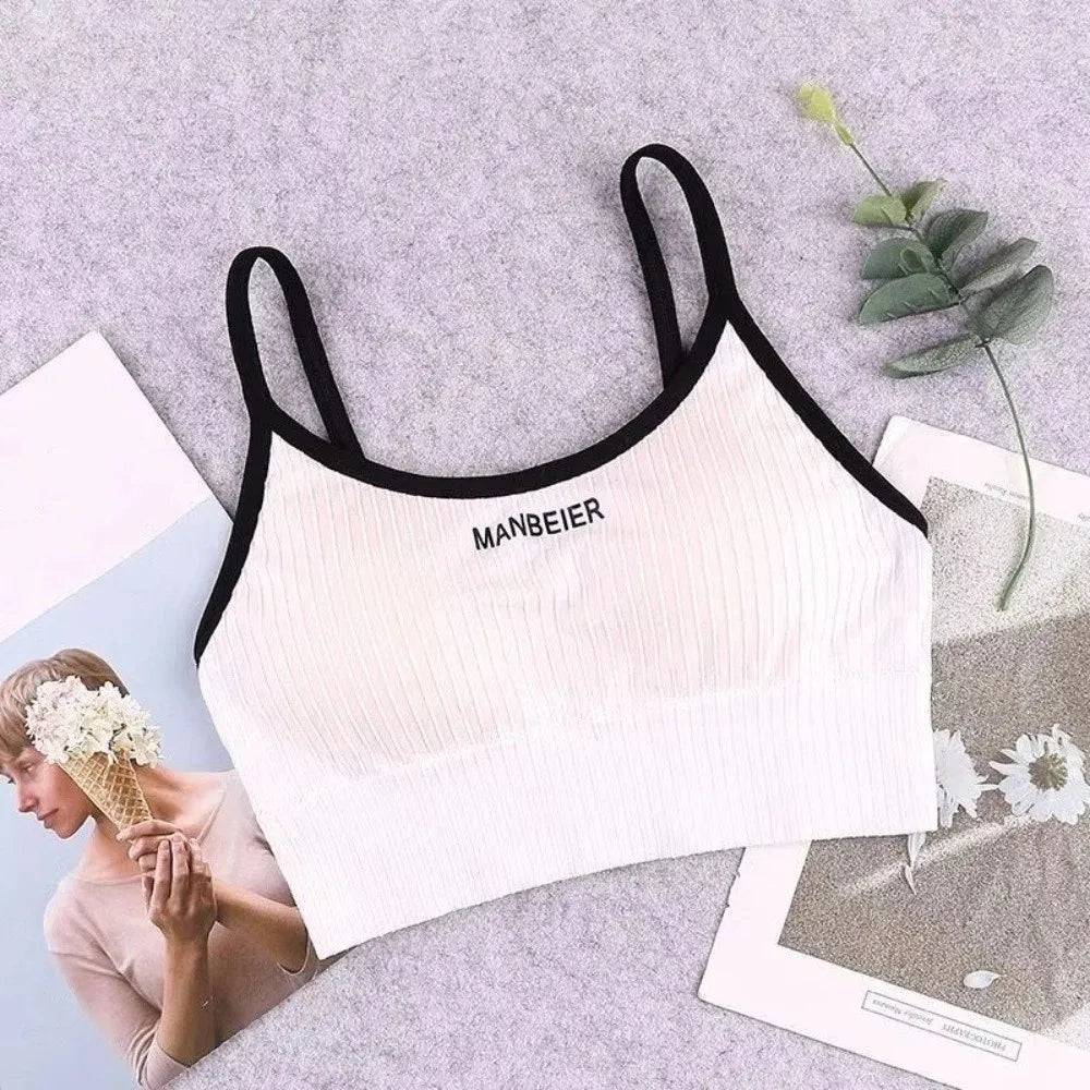 Basic Lingerie Wireless Bra Simple Elastic Brassiere for Women Underwear Seamless Bras Sport