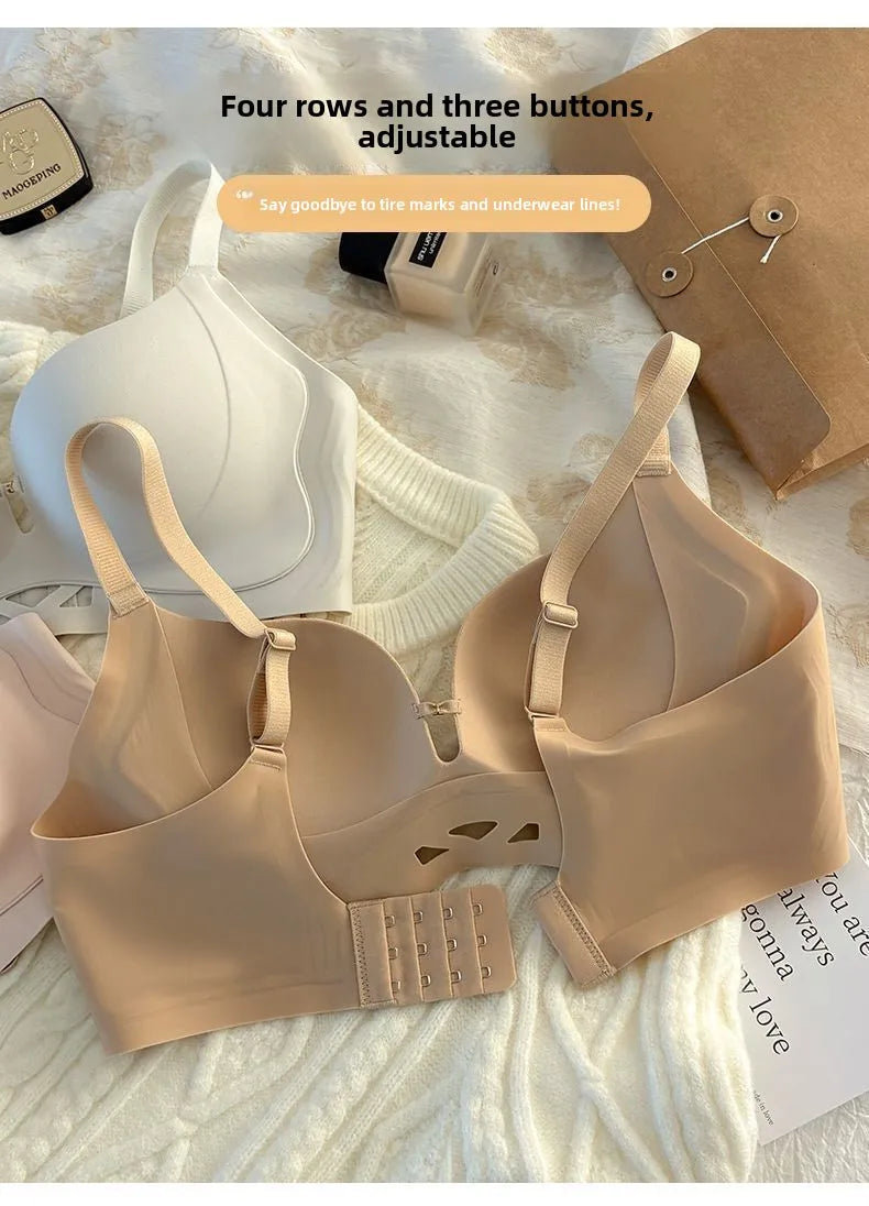 Push Up Bras for Small Chest  Invisible Skin Tone Plunge Bra with Lift No Show Coverage Comfortable Minimizer Strapless Adhesive