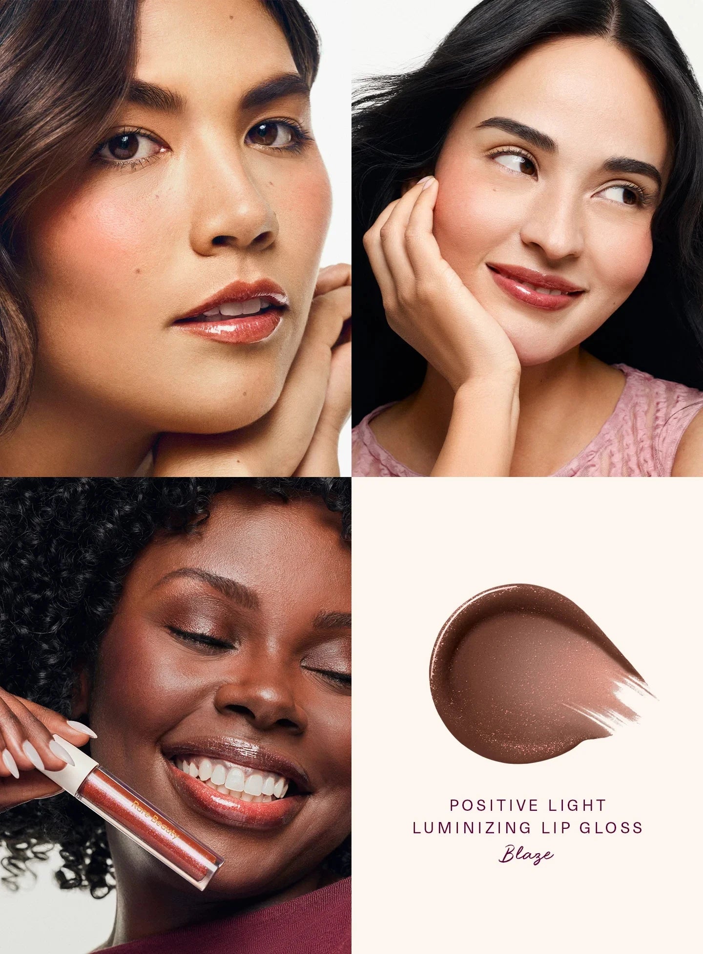 Rare Beauty Soft Pinch Tinted Lip Oil Stain Lip Gloss Delight Hope Happy Wonder  Liquid Blush Makeup Cosmetics  Face Eye Blusher