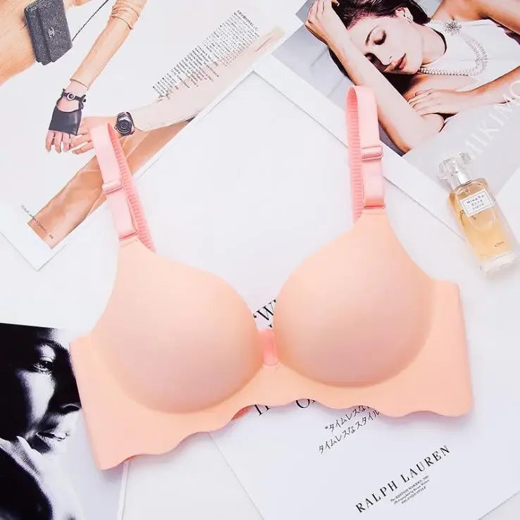 Wireless Seamless Bras for Women Push Up Bralette No Underwire, Ultra Soft Comfort Bra with Breathable Padding Sexy Everyday Li
