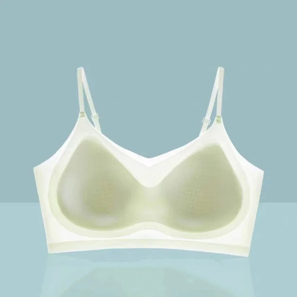 Breathable Close-fitting Seamless Bra Anti-sagging Shockproof Brassiere for Women Beautiful Back Wireless Deep V Bra Lady